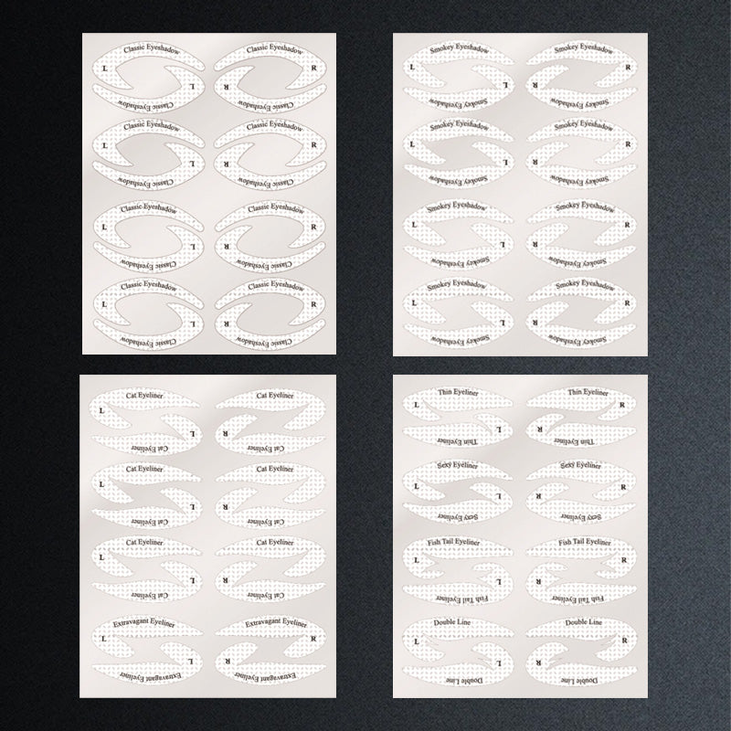 מדבקות תבנית איפור צללית/איילנר