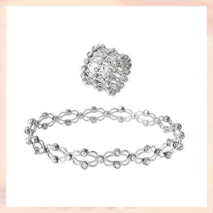 צמיד מגנטי מתכוונן שניים באחד