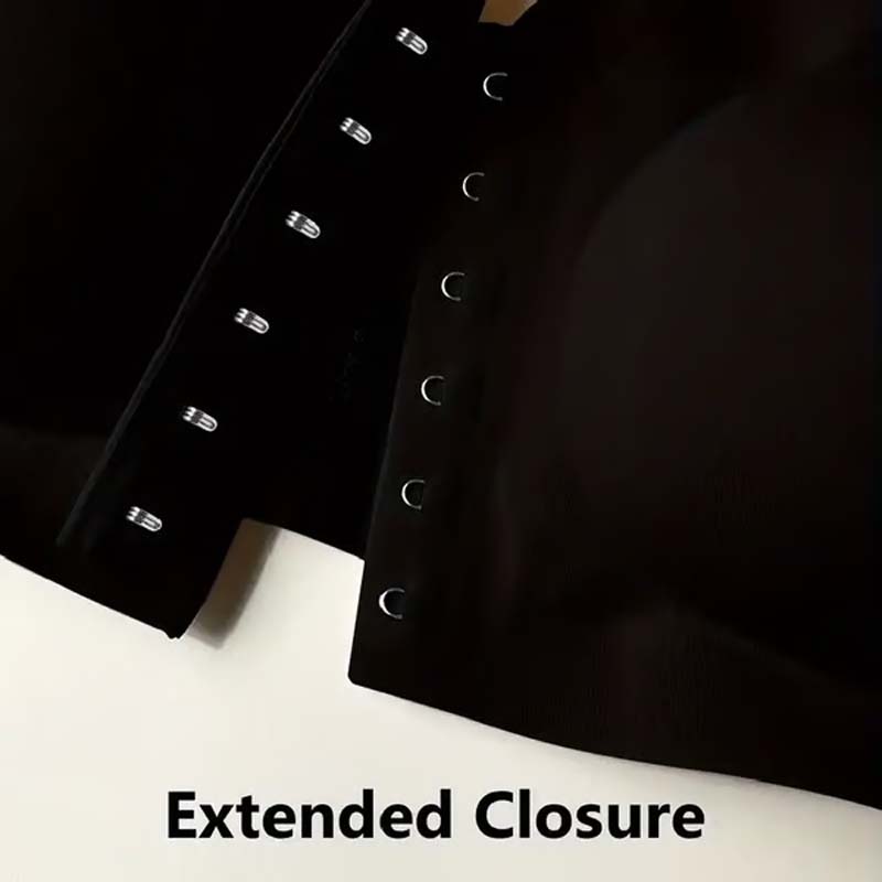 סגירה קדמית חלקה עם רצועות כתף וחזיית בנדאו