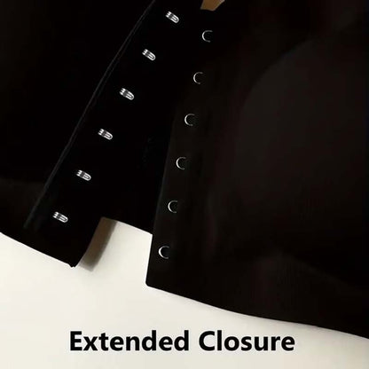 סגירה קדמית חלקה עם רצועות כתף וחזיית בנדאו