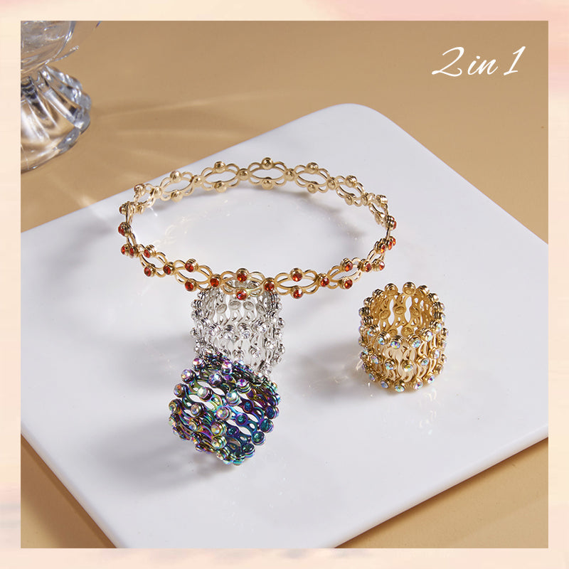 צמיד מגנטי מתכוונן שניים באחד