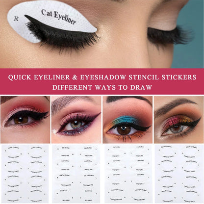 מדבקות תבנית איפור צללית/איילנר