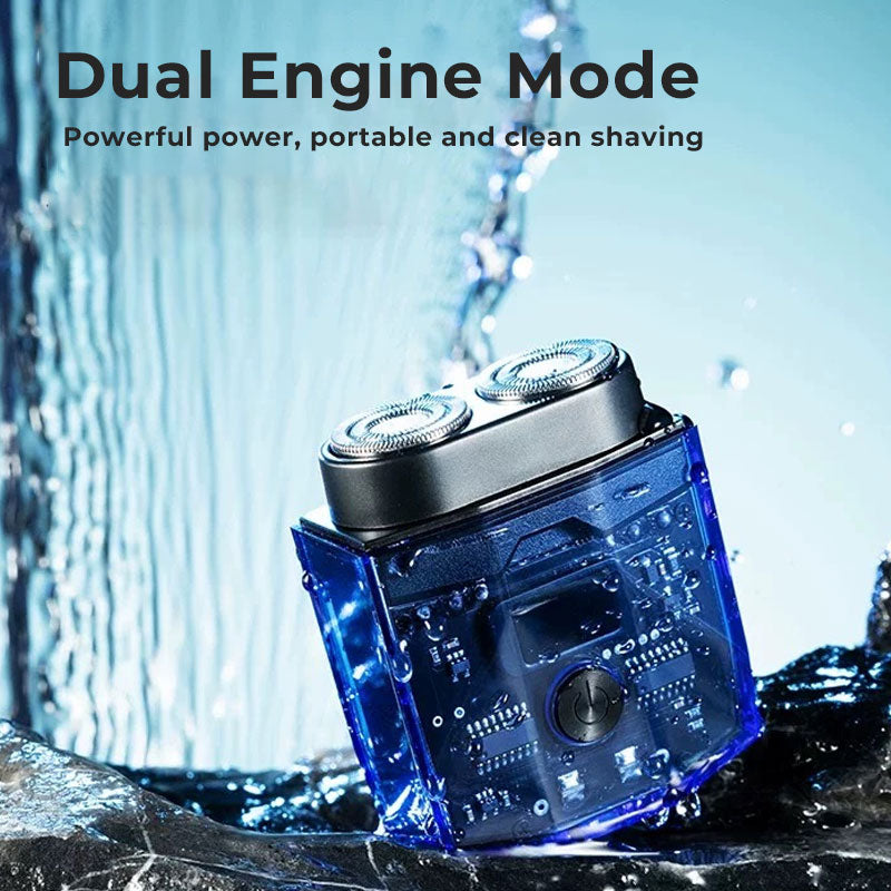 מכונת גילוח כפולה שקופה