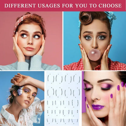 מדבקות תבנית איפור צללית/איילנר