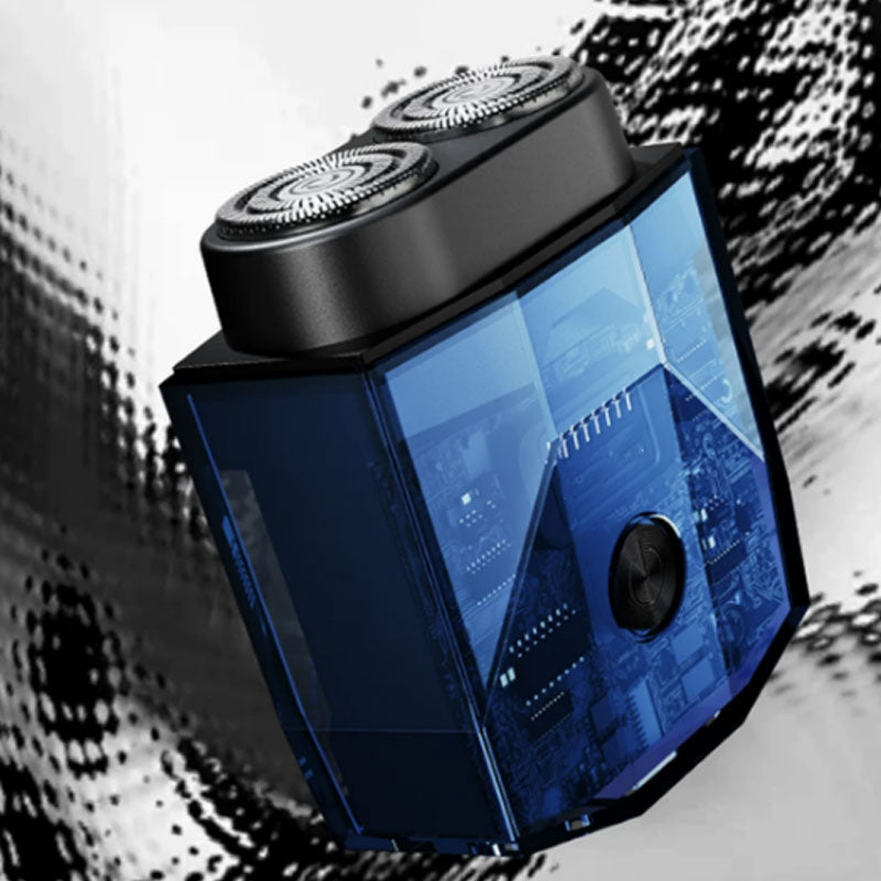 מכונת גילוח כפולה שקופה