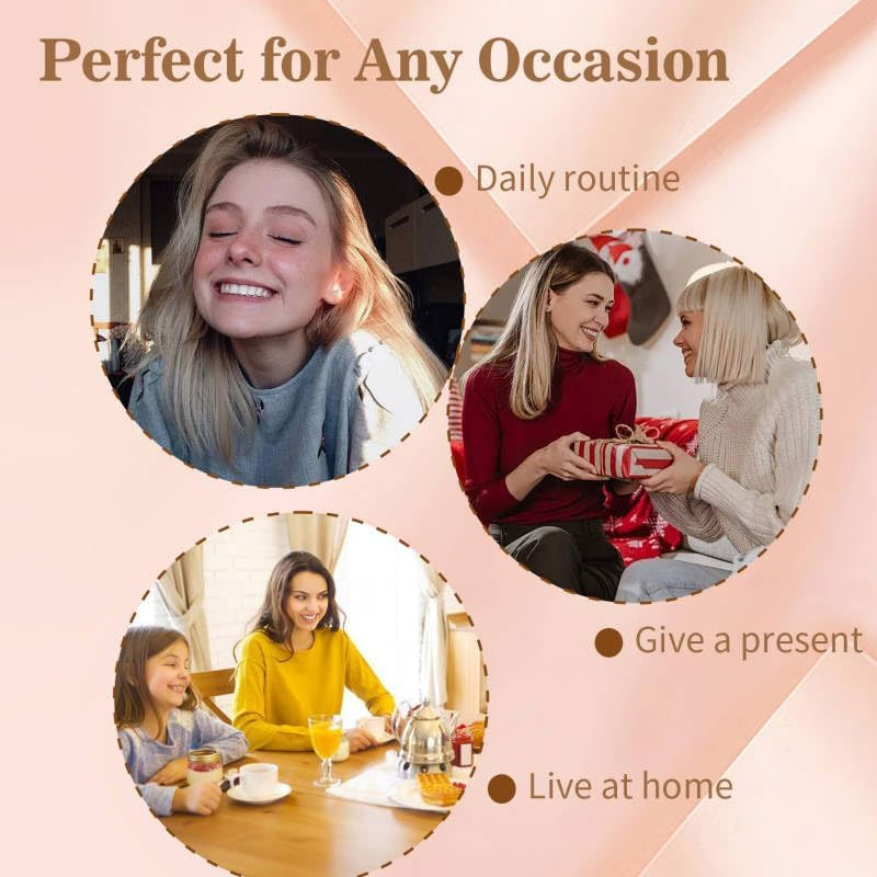 סט אחיזות שיער סגלגל