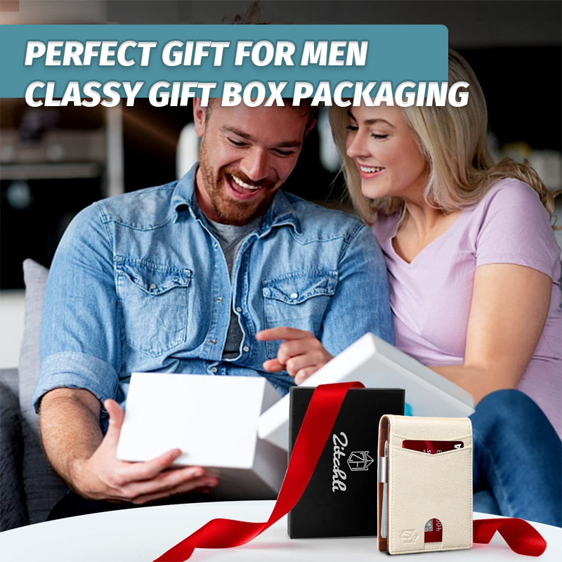 ארנק עור אלגנטי נגד גניבות לאנשי עסקים