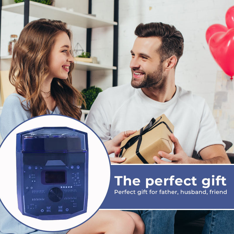 מכונת גילוח כפולה שקופה