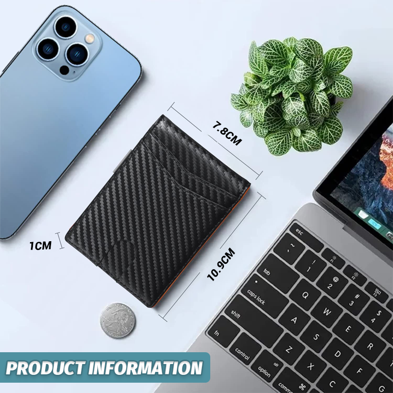 ארנק עור אלגנטי נגד גניבות לאנשי עסקים