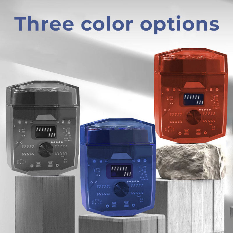 מכונת גילוח כפולה שקופה