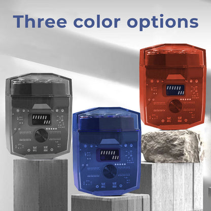 מכונת גילוח כפולה שקופה