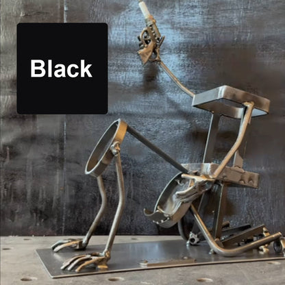 מתלה בקבוקי קולה ויין של גולגולת