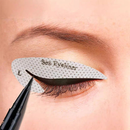 מדבקות תבנית איפור צללית/איילנר