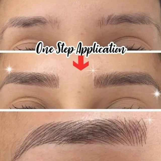 מדבקת גבות עמידה למים בסימולציה