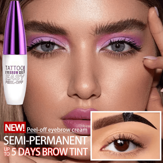 🌟מבצע לזמן מוגבל קנה אחד קבל אחד חינם🔥ג'ל קעקוע גבות חצי קבוע