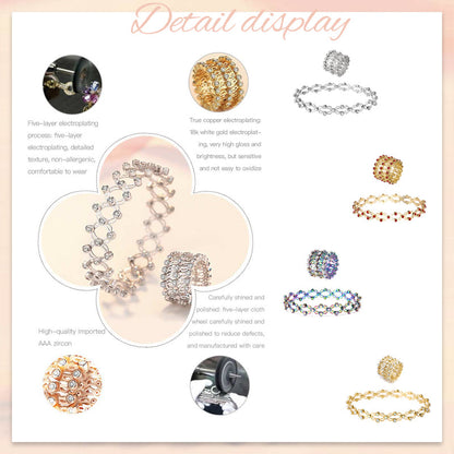 צמיד מגנטי מתכוונן שניים באחד