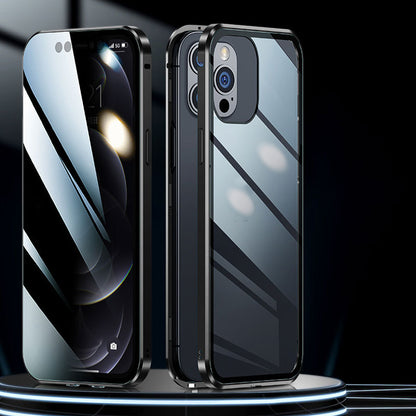 כיסוי לטלפון נייד מגנטי מזכוכית דו-צדדית נגד הצצה