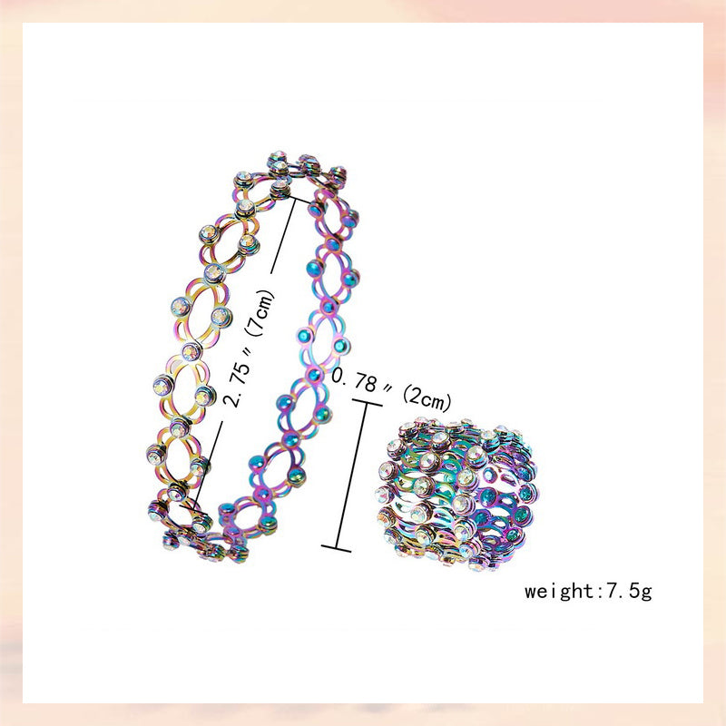 צמיד מגנטי מתכוונן שניים באחד