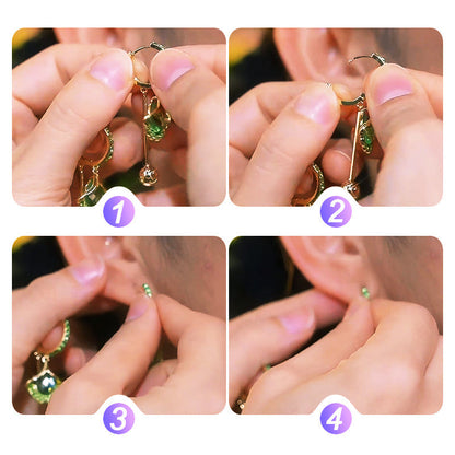 ⏳מבצע מוגבל בזמן💎עגילי עלי גינקו עדינים לנשים